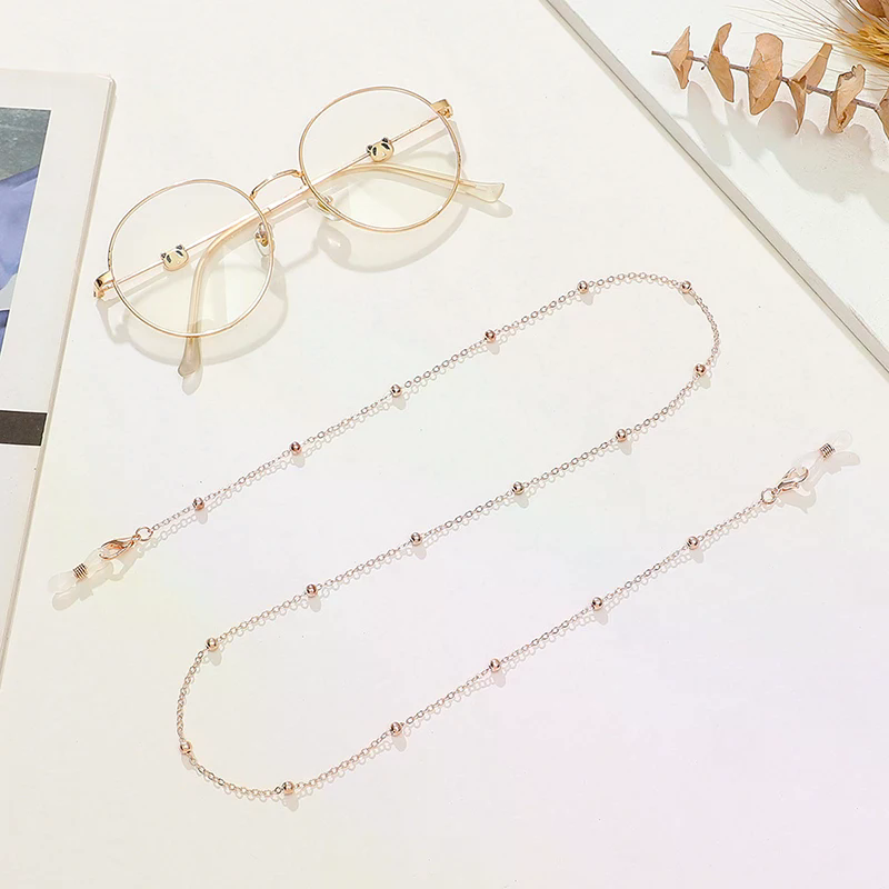 多機能サングラスストラップ、ファッションメタルビーズグラスチ - Mask Chain Holder のレビューと価格
