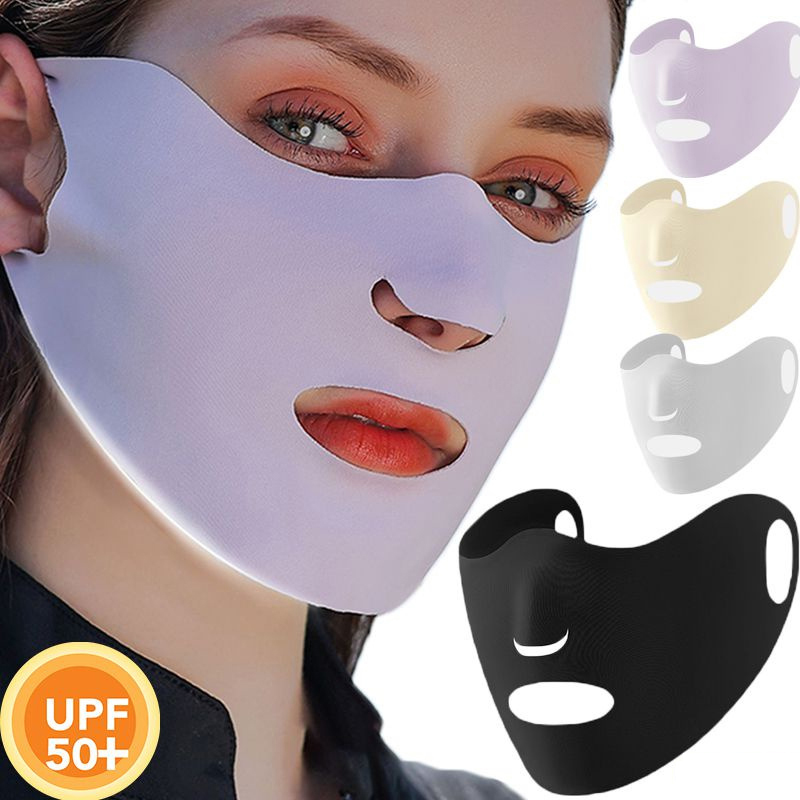 アイスシルク日焼け止めマスク女性通気性薄部吊り耳タイプスポー - Sports Mask Breathable のレビューと価格