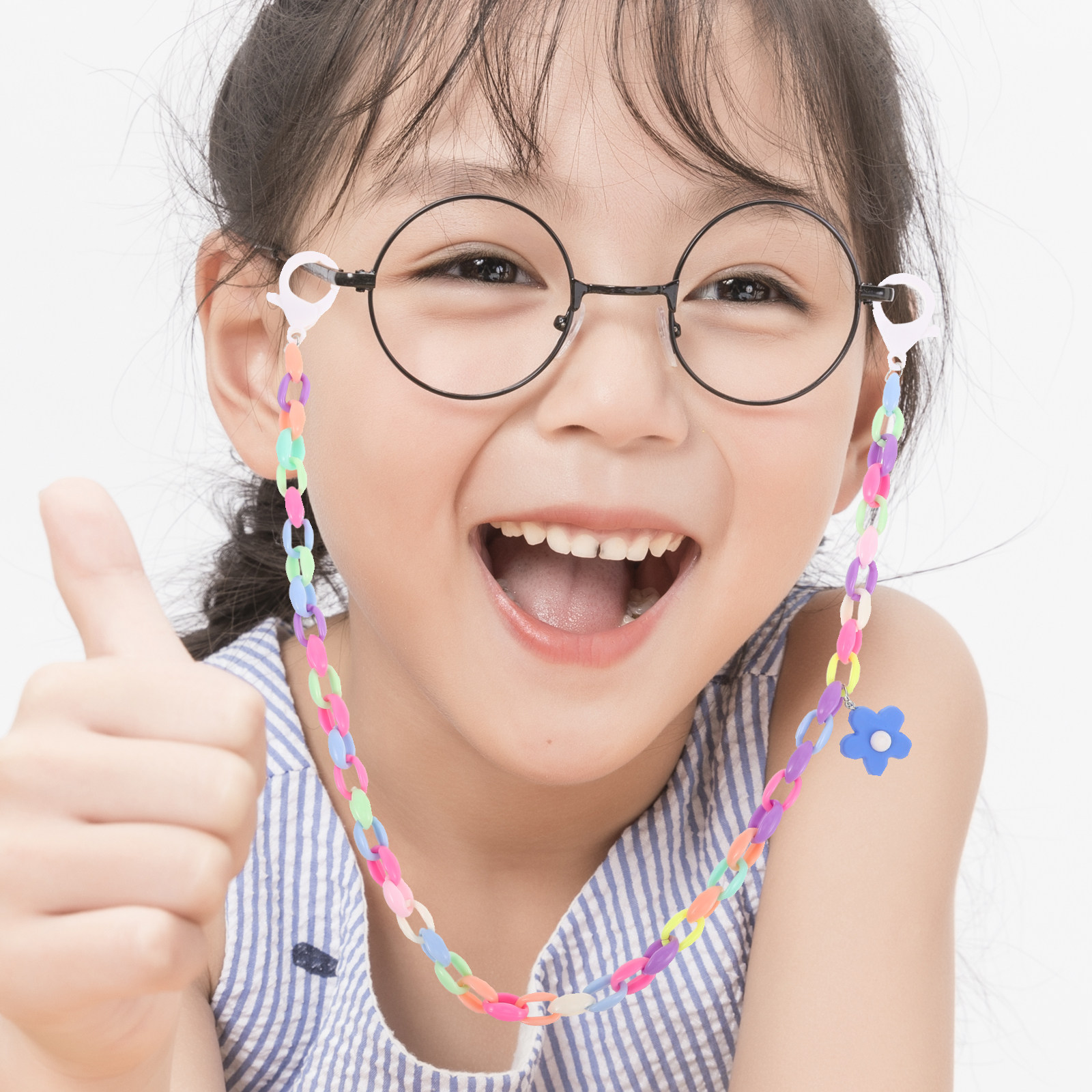 子供用 マスクチェーン カラフルな花柄のメガネストラップ メ - Mask Chain Holder のレビューと価格