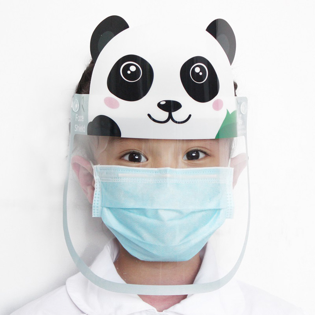 屋外や学校での使用に適した、子供用の全面マスク2枚セット。曇 - Kids Face Mask のレビューと価格